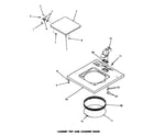 Speed Queen DA6223 cabinet top & loading door diagram