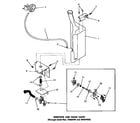 Speed Queen DA6223 reservoir & drain valve (thru serial nos s556d39 & 234j7952 diagram