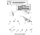 Speed Queen DA6223 power cord, wire & terminals diagram