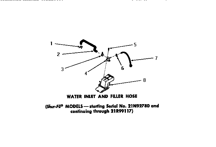 Water inlet & filler hose