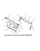 Panel support plate, control hood ends & fluorescent tube