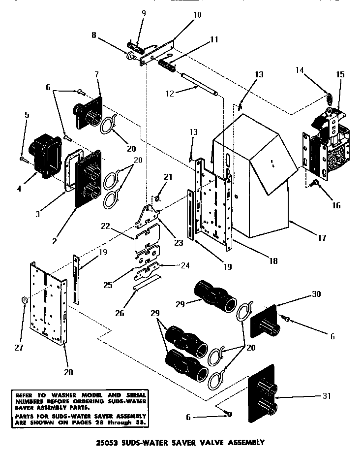 25053 suds-water saver valve assembly