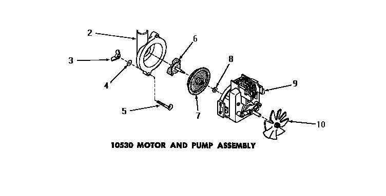 10530 motor & pump assembly