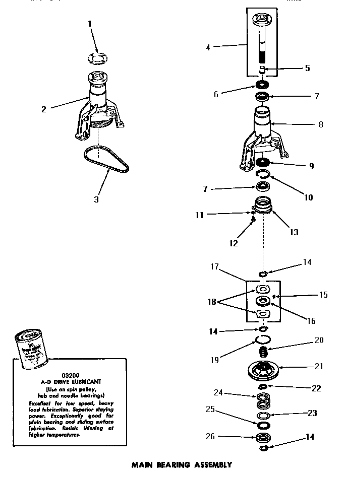 Main bearing assembly
