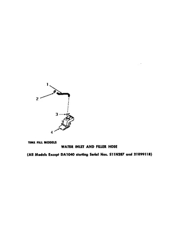 Water inlet & filler hose