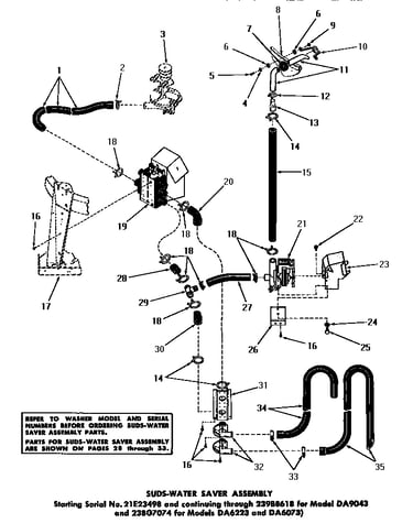 Suds-water saver assembly