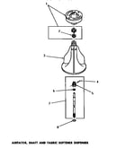 Agitator, shaft & fabric softener dispenser