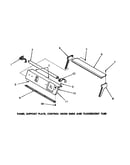 Panel support plate, control hood ends & fluorescent tube
