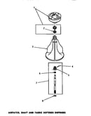 Agitator, shaft & fabric softener dispenser