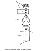 Agitator, shaft & fabric softener dispenser