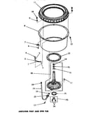 Agitator post & spin tub