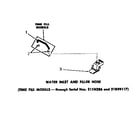 Speed Queen FA3080 water inlet and filler hose diagram