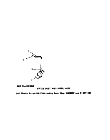 Water inlet & filler hose
