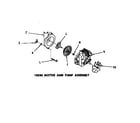 Speed Queen FA6123 10530 motor and pump assembly diagram