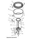 Agitator post & spin tub