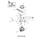 Speed Queen FA6123 motor & fluid drive diagram