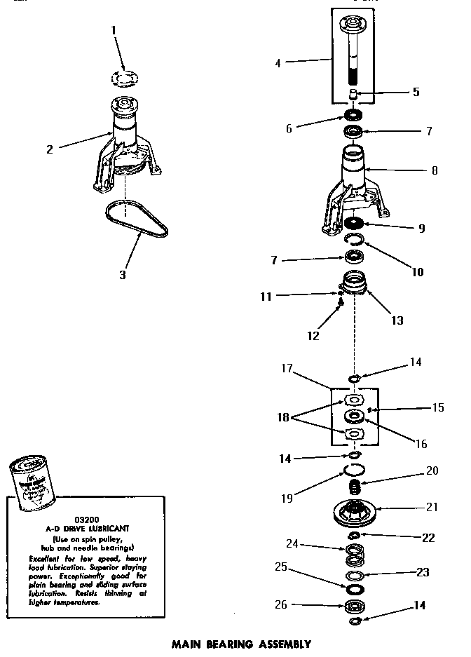 Main bearing assembly