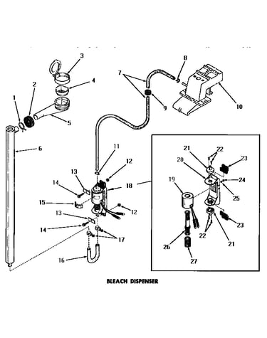 Bleach dispenser