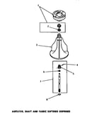 Agitator, shaft & fabric softener dispenser