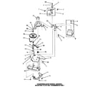 Speed Queen FA0390 counterbalance weight, bracket, mounting plate & trans. bel diagram
