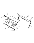 Panel support plate, control hood ends and fluorescent tube