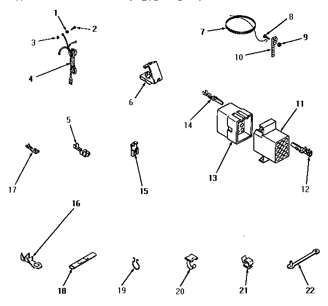 Power cord, wire and terminals