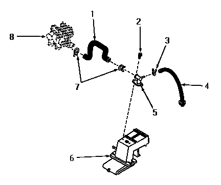 Water inlet and filler hose