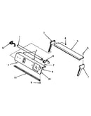 Panel support plate, control hood ends and fluorescent tube