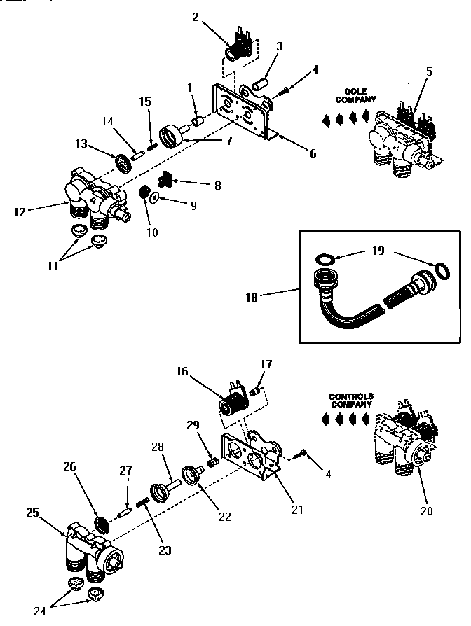 25832 and 25833 mixing valve assemblies