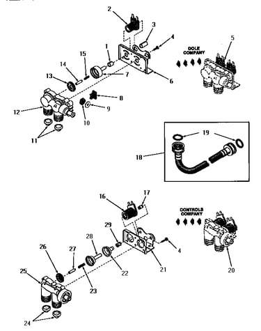 25832 and 25833 mixing valve assemblies