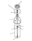 Agitator, shaft and fabric softener dispenser