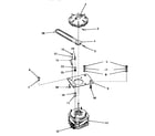 Speed Queen FA9101 motor, fluid drive and pump belt diagram