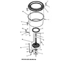 Speed Queen FA4311 agitator post & spin tub diagram