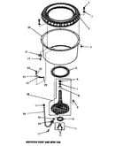 Agitator post & spin tub