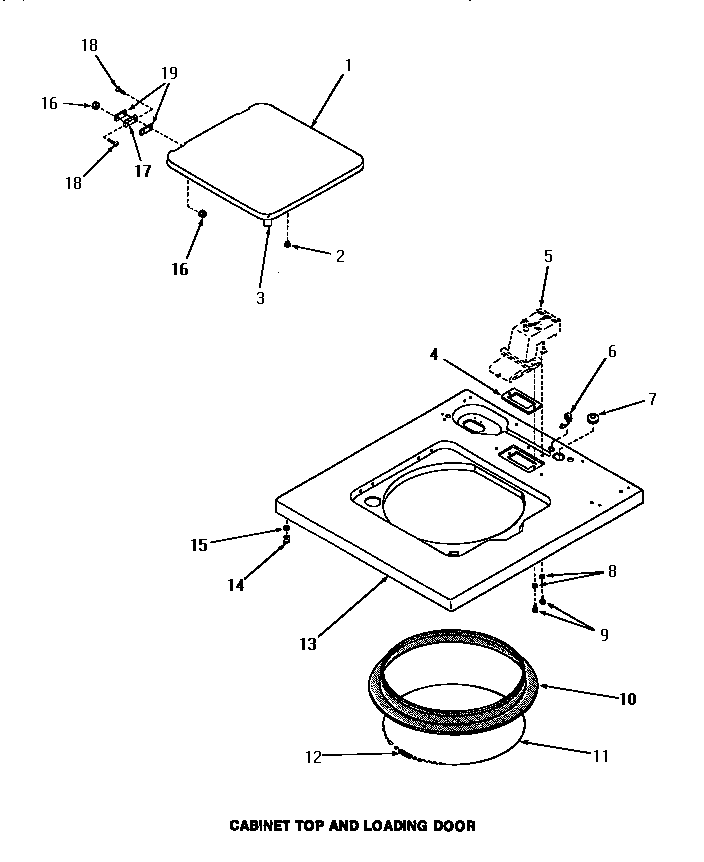 CABINET TOP & LOADING DOOR