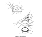 Speed Queen FA6010 cabinet top & loading door diagram