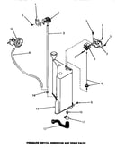 Pressure switch, reservoir & drain valve