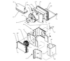 Amana 18QZ33TB-P1200802R evaporator, condenser, insulation & air flow system diagram