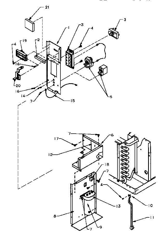 Control panel & electrical parts