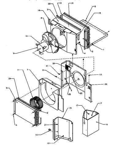 Evaporator, condenser, insulation & air flow system