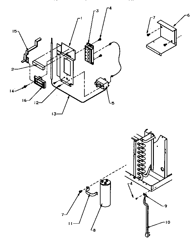 Control panel & electrical parts