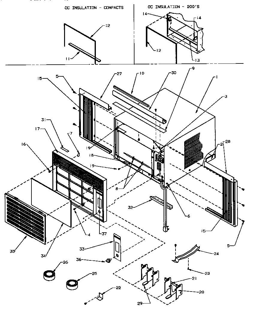 Front & outer case assembly