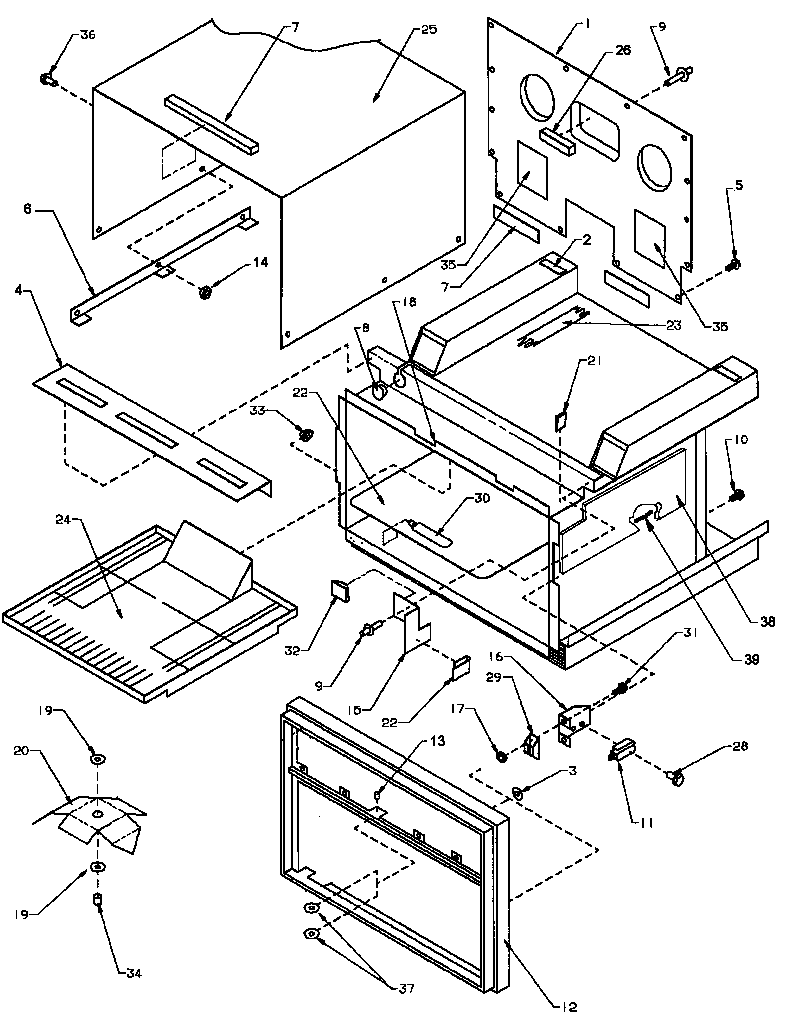 CAVITY ASSEMBLY & ELECTRICAL COMPONENTS