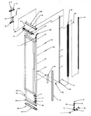 Freezer door hinge & trim parts