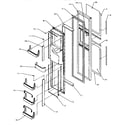 Modern Maid GRH2402SW/P1168104WW freezer door (grh2203b/p1168106we) (grh2203w/p1168105ww) (grh2402sw/p1168104ww) diagram