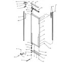 Modern Maid GRH2203B/P1168106WE refrigerator door, hinge & trim parts (grh2402sw/p1168104ww) diagram