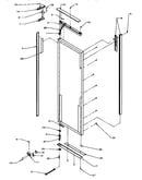Refrigerator door, hinge & trim parts (grh2402sw/p1168104ww)