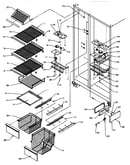 Freezer shelving & refrigerator light (gri2002w/p1168202ww)