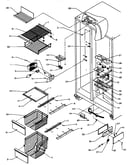 Freezer shelving & refrigerator light (grh2203b/p1168106we) (grh2203w/p1168105ww) (grh2402sw/p1168104ww)