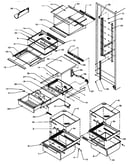 Refrigerator shelving & drawers